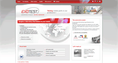 Desktop Screenshot of exotest.fr